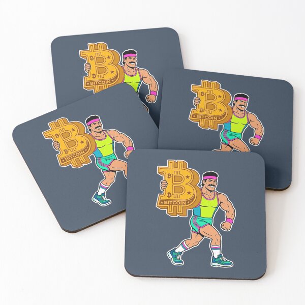 Item preview, Retro Bitcoin Gains - Crypto Gym Edition designed and sold by retrosharp pop.