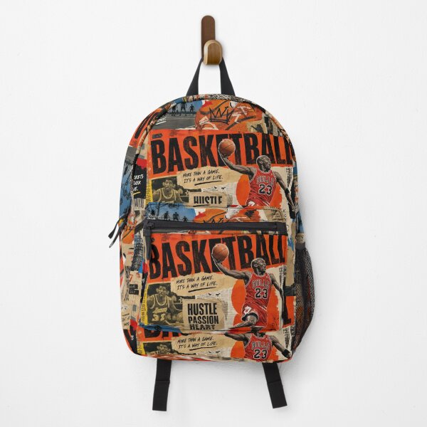 Item preview, HOOPS COLLAGE — Vibrant Basketball Art Poster (Vintage + Modern) designed and sold by Jandedan.