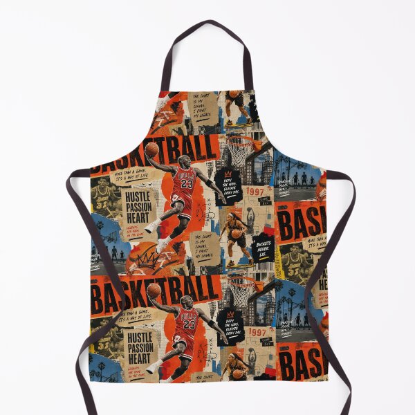 Item preview, HOOPS COLLAGE — Vibrant Basketball Art Poster (Vintage + Modern) designed and sold by Jandedan.