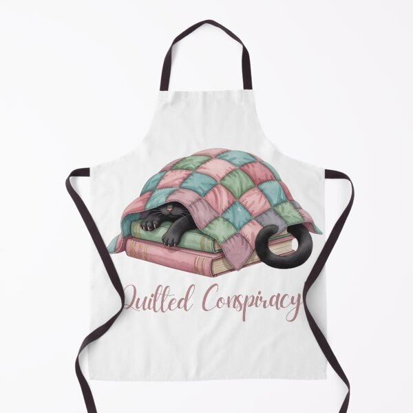 Item preview, Quilted Conspiracy — Patchwork Quilt Cat Cottagecore Mystery Tee designed and sold by kosimazaki.