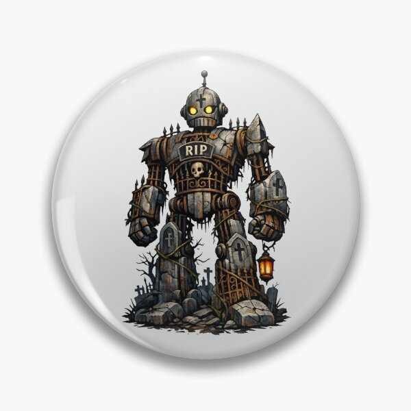 Item preview, Graveyard Guardian Robot - Gothic Horror designed and sold by SidTastic .