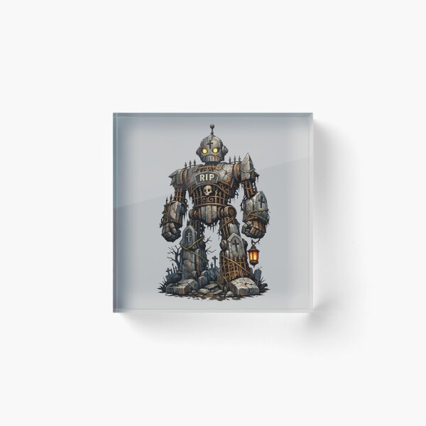 Item preview, Graveyard Guardian Robot - Gothic Horror designed and sold by SidTastic .