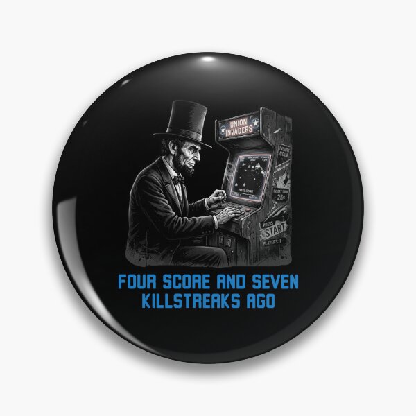 Item preview, Abe Lincoln Killstreaks Retro Gaming Arcade designed and sold by snowry.
