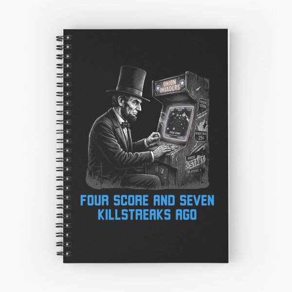 Item preview, Abe Lincoln Killstreaks Retro Gaming Arcade designed and sold by snowry.
