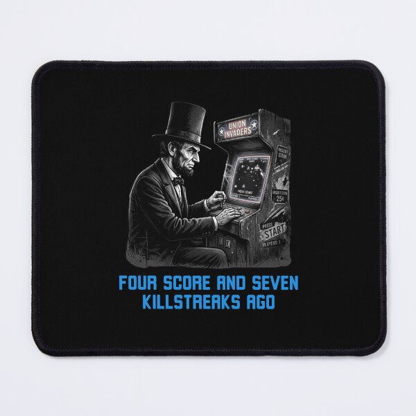 Item preview, Abe Lincoln Killstreaks Retro Gaming Arcade designed and sold by snowry.