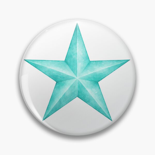 Item preview, Turquoise Watercolor Star designed and sold by Blink Art Studio.