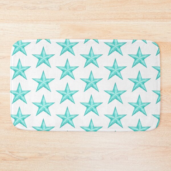 Item preview, Turquoise Watercolor Star designed and sold by Blink Art Studio.