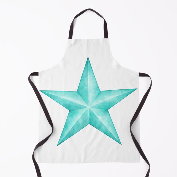 Item preview, Turquoise Watercolor Star designed and sold by Blink Art Studio.