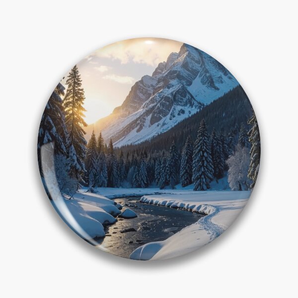 Item preview, pristine winter landscape designed and sold by psychoshadow.