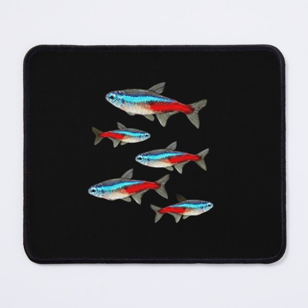 Item preview, Vibrant Neon Tetra School - Tropical Aquarium Fish Art designed and sold by haitrieuic96.