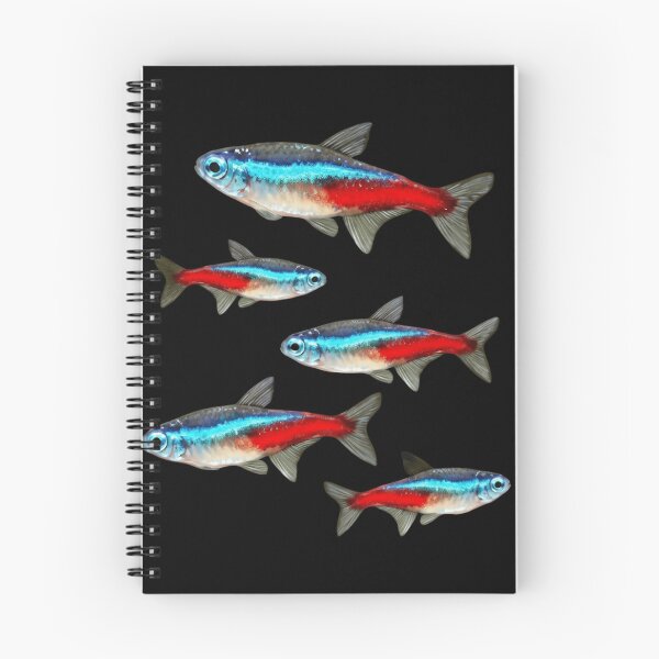 Item preview, Vibrant Neon Tetra School - Tropical Aquarium Fish Art designed and sold by haitrieuic96.