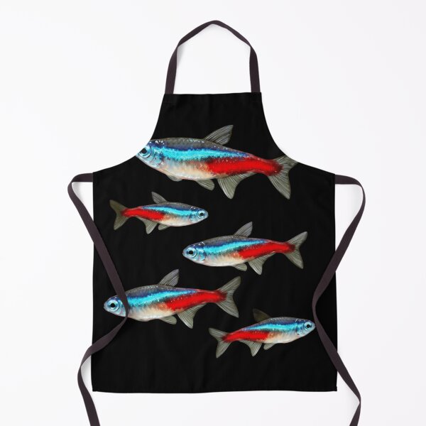 Item preview, Vibrant Neon Tetra School - Tropical Aquarium Fish Art designed and sold by haitrieuic96.