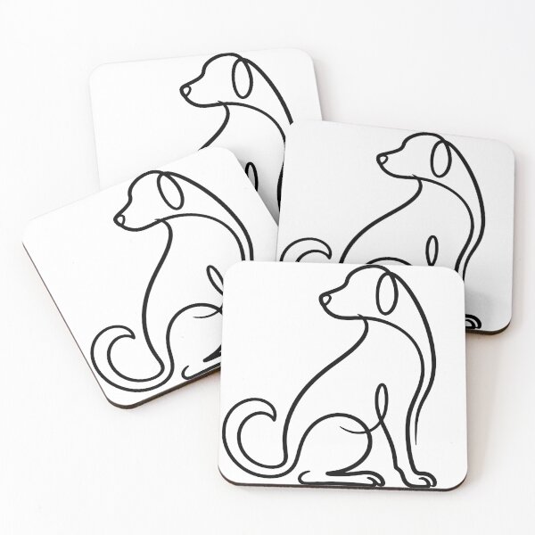 Item preview, Abstract Dog Line Art – Minimal Modern Animal Design designed and sold by andry01.