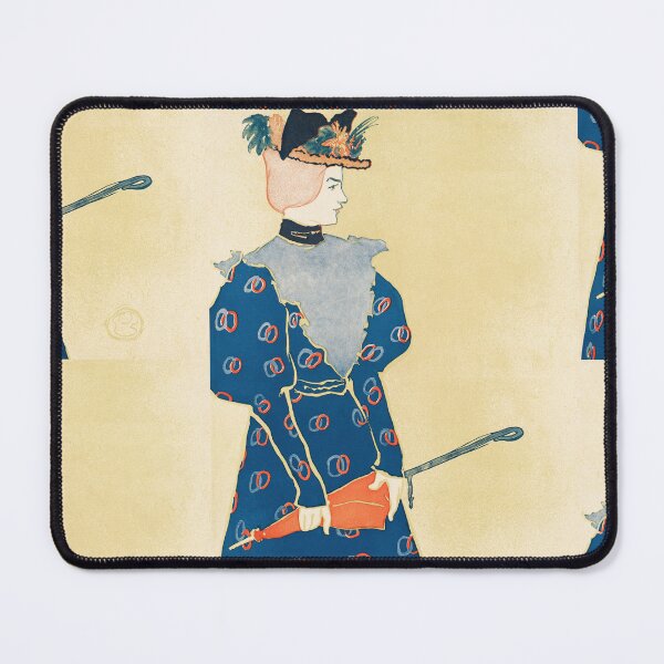 Item preview, Woman Holding an Umbrella by Henri de Toulouse-Lautrec Vintage Belle Époque Fashion Art Print designed and sold by artofuniverse.