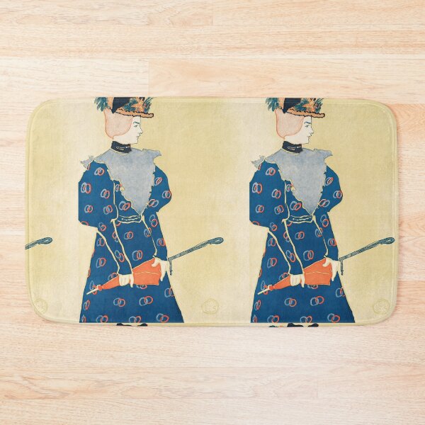 Item preview, Woman Holding an Umbrella by Henri de Toulouse-Lautrec Vintage Belle Époque Fashion Art Print designed and sold by artofuniverse.