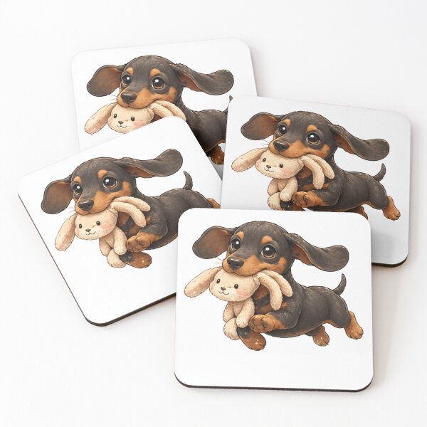 Item preview, Dachshund with a toy designed and sold by Savnyy.