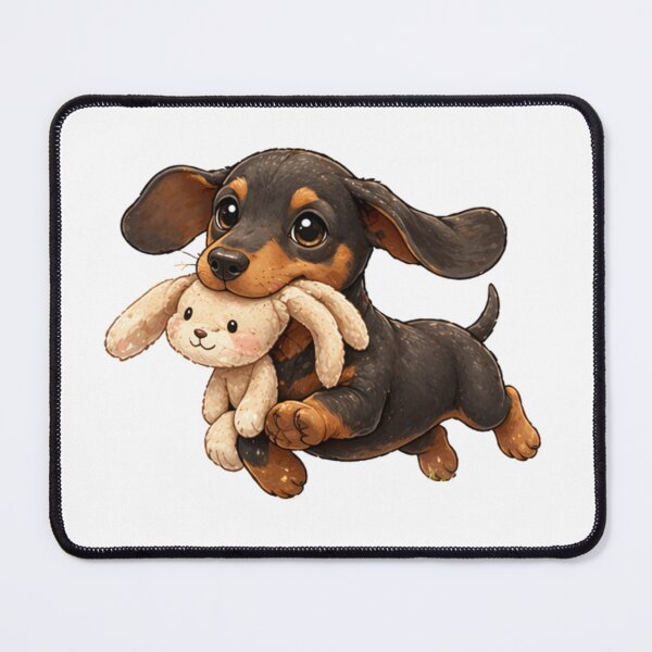 Item preview, Dachshund with a toy designed and sold by Savnyy.