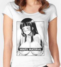 Naruto - Hinata Waifu Material Women's Fitted Scoop T-Shirt