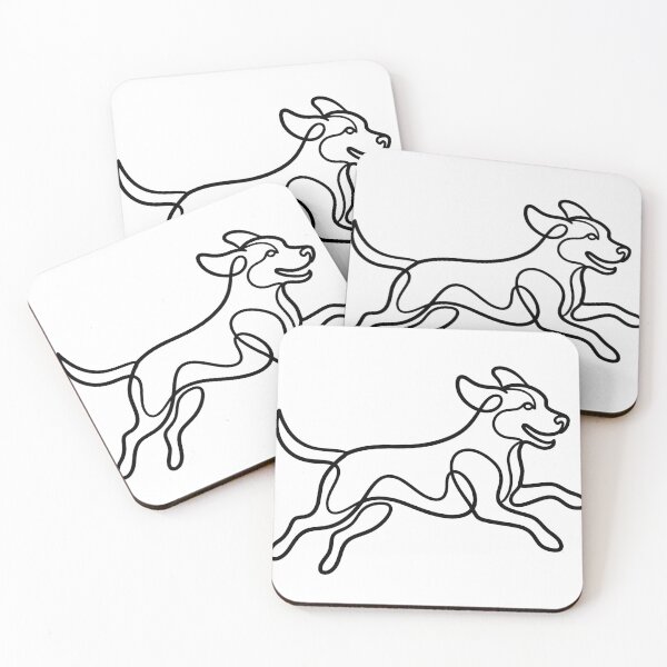 Item preview, Abstract Dog Line Art – Minimal Modern Animal Design designed and sold by andry01.