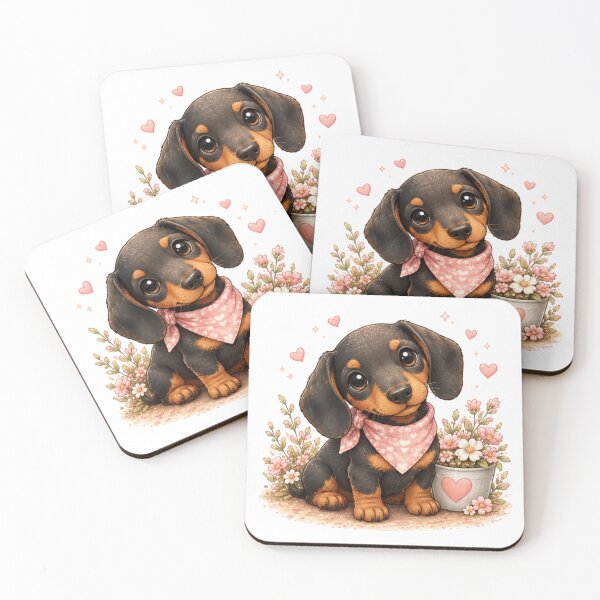 Item preview, sitting dachshund designed and sold by Savnyy.