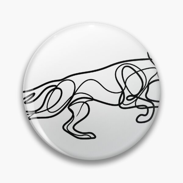 Item preview, Abstract Dog Line Art – Minimal Modern Animal Design designed and sold by andry01.