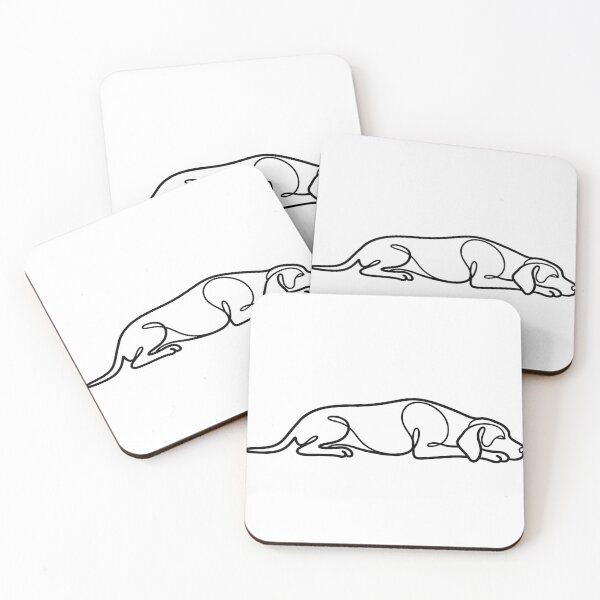 Item preview, Abstract Dog Line Art – Minimal Modern Animal Design designed and sold by andry01.