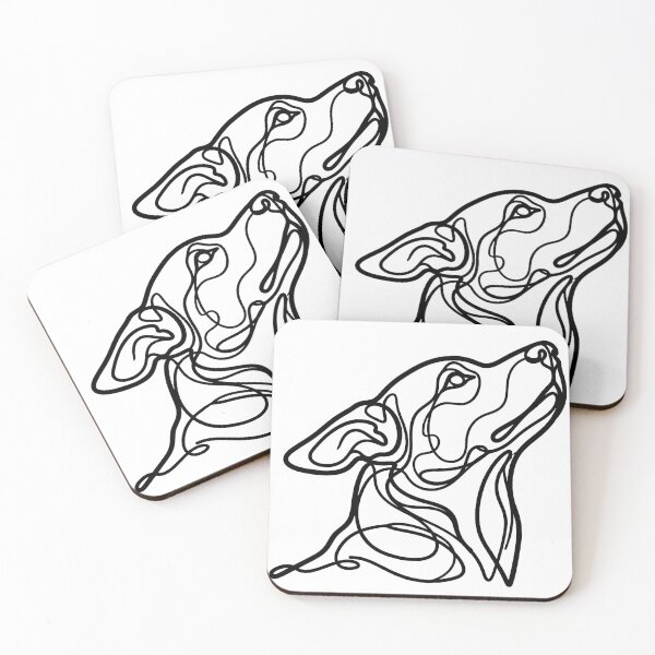 Item preview, Abstract Dog Line Art – Minimal Modern Animal Design designed and sold by andry01.