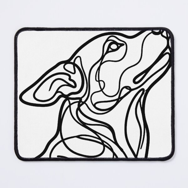 Item preview, Abstract Dog Line Art – Minimal Modern Animal Design designed and sold by andry01.