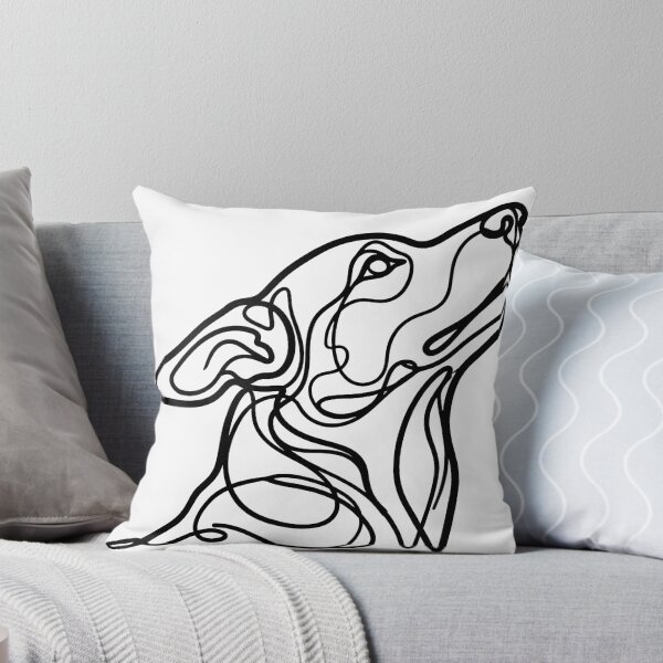 Item preview, Abstract Dog Line Art – Minimal Modern Animal Design designed and sold by andry01.