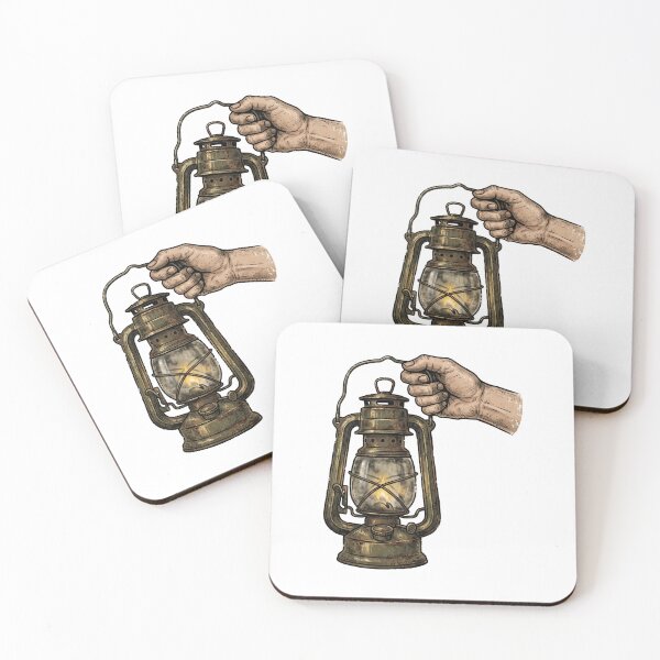 Item preview, Vintage Hand Holding Lantern designed and sold by pictranoosa.