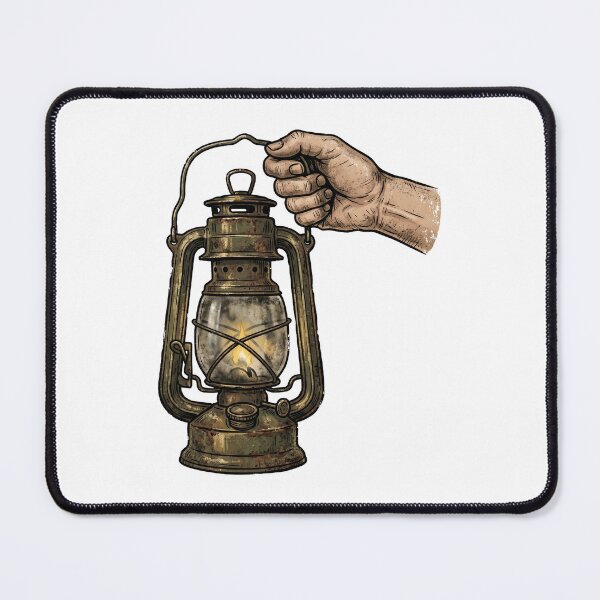 Item preview, Vintage Hand Holding Lantern designed and sold by pictranoosa.