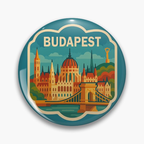 Item preview, Budapest Travel Souvenir Sticker designed and sold by rogue-design.
