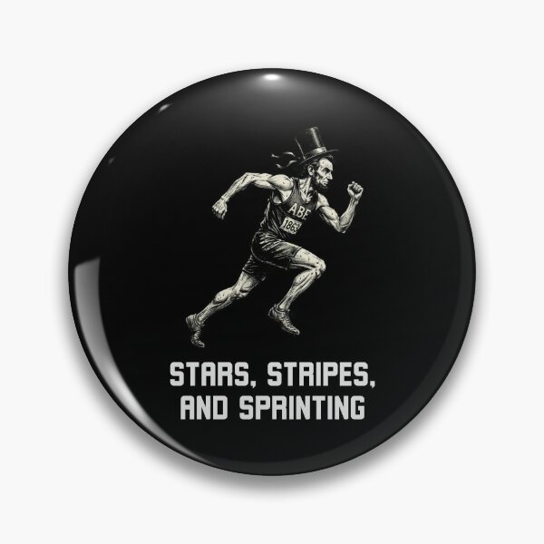 Item preview, Abraham Lincoln Stars, Stripes, and Sprinting Runner designed and sold by snowry.