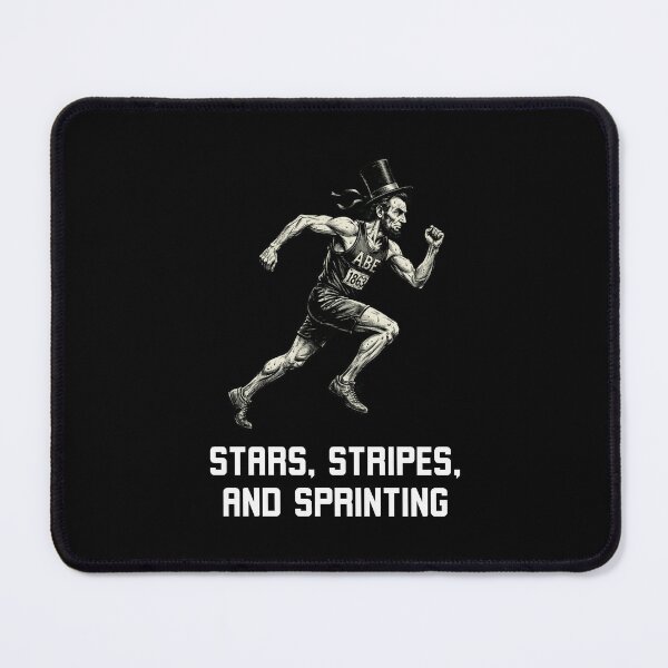 Item preview, Abraham Lincoln Stars, Stripes, and Sprinting Runner designed and sold by snowry.