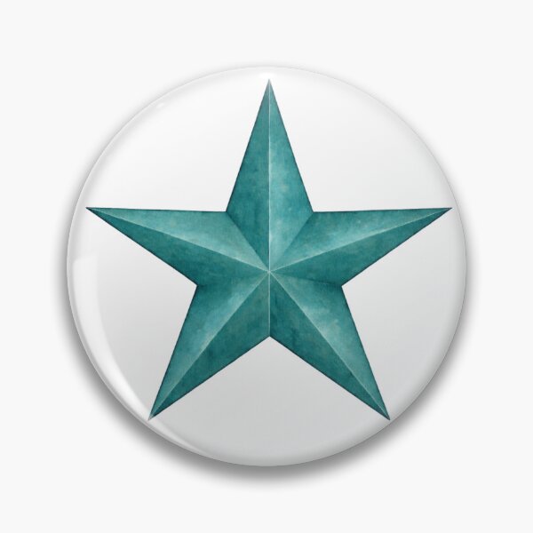 Item preview, Teal Watercolor Star designed and sold by Blink Art Studio.
