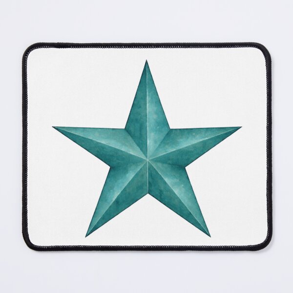 Item preview, Teal Watercolor Star designed and sold by Blink Art Studio.