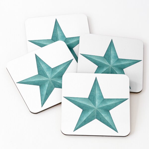Item preview, Teal Watercolor Star designed and sold by Blink Art Studio.