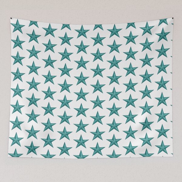 Item preview, Teal Watercolor Star designed and sold by Blink Art Studio.