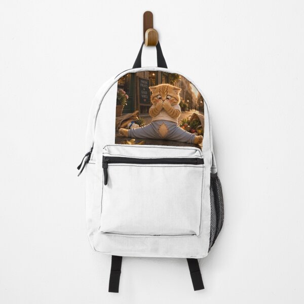 Item preview, Tiny Embarrassed Kitten Funny Cat Chaos Art designed and sold by LovelyCatGalaxy.