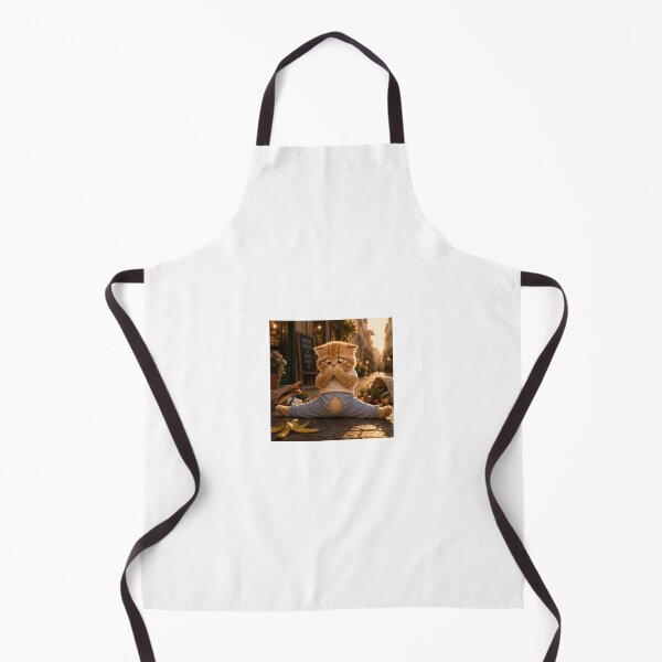 Item preview, Tiny Embarrassed Kitten Funny Cat Chaos Art designed and sold by LovelyCatGalaxy.