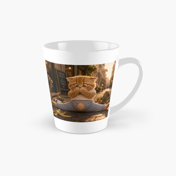 Item preview, Tiny Embarrassed Kitten Funny Cat Chaos Art designed and sold by LovelyCatGalaxy.