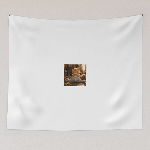 Item preview, Tiny Embarrassed Kitten Funny Cat Chaos Art designed and sold by LovelyCatGalaxy.