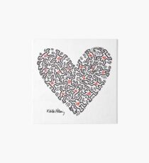 Keith Haring, Heart, People, Love Art Board