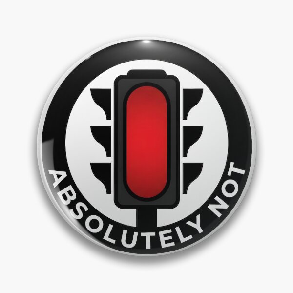 Item preview, Absolutely Not Defiant Traffic Light Emblem designed and sold by octozap.