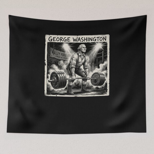 Item preview, GEORGE WASHINGTON VALLEY FORGE GYM Deadlift designed and sold by snowry.