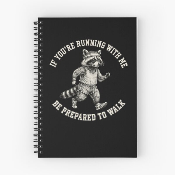 Item preview, Running Raccoon Expect to Walk Funny Jogger designed and sold by snowry.