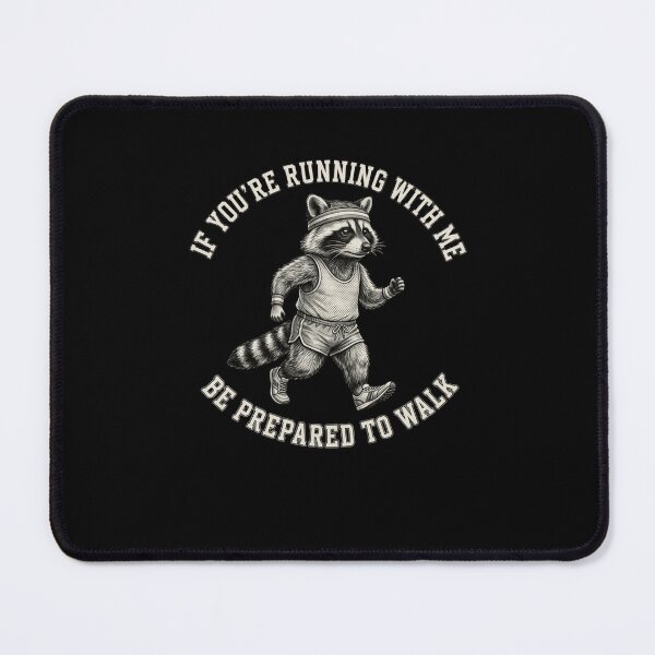 Item preview, Running Raccoon Expect to Walk Funny Jogger designed and sold by snowry.