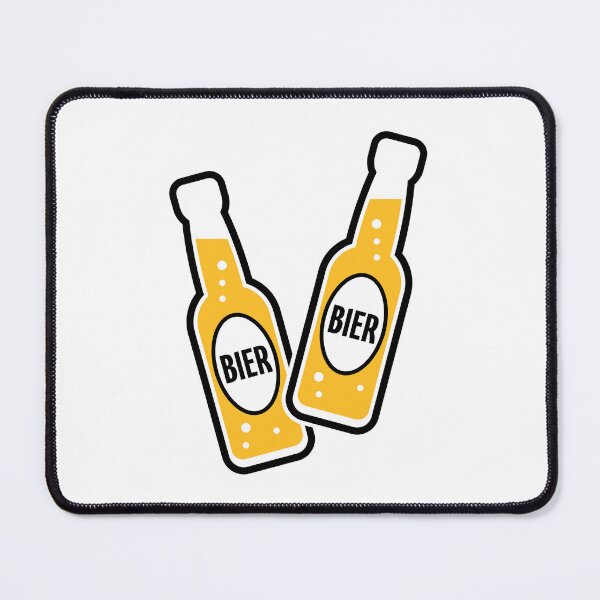 Item preview, 2 beer bottles clinking glasses (beer / beer drinker / POS 2C) designed and sold by Roderix.