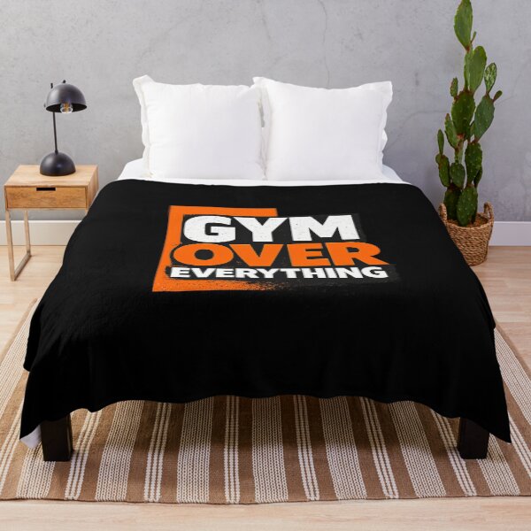 Item preview, Gym Over Everything Typography T-Shirt designed and sold by Bend-The-Trendd.