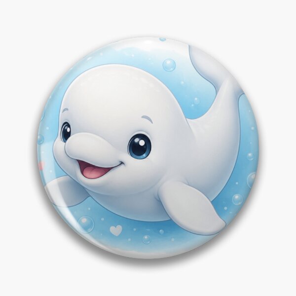 Item preview, Adorable Baby Beluga Whale designed and sold by ToonyTeez.